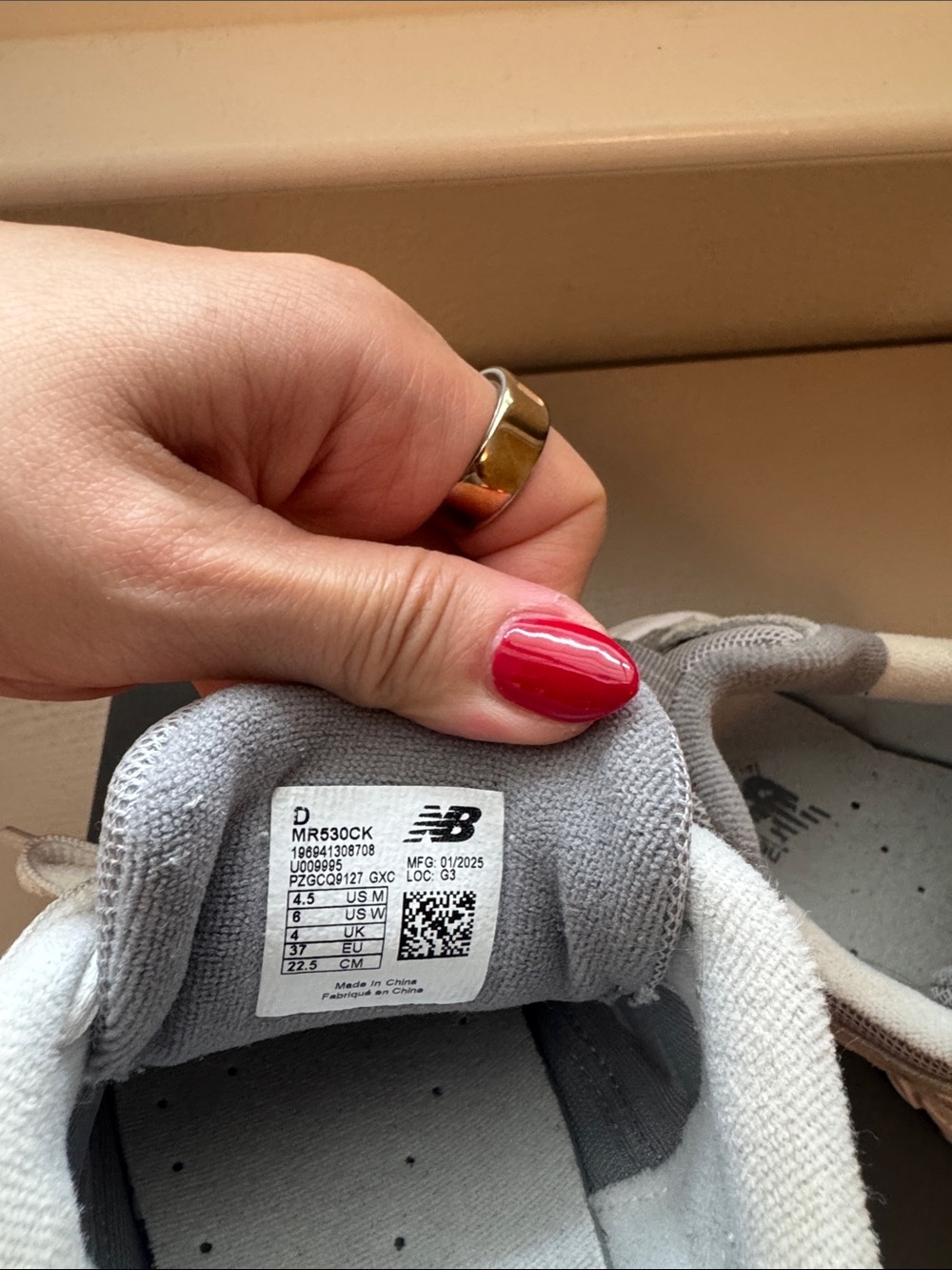 New Balance 530 women sneakers - grey color size women 6 - Picture 7 of 8